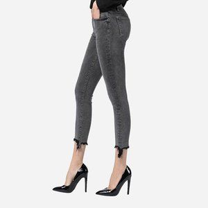 NWT Flying Monkey Mid-Rise Raw Hem Cropped Skinny Jeans